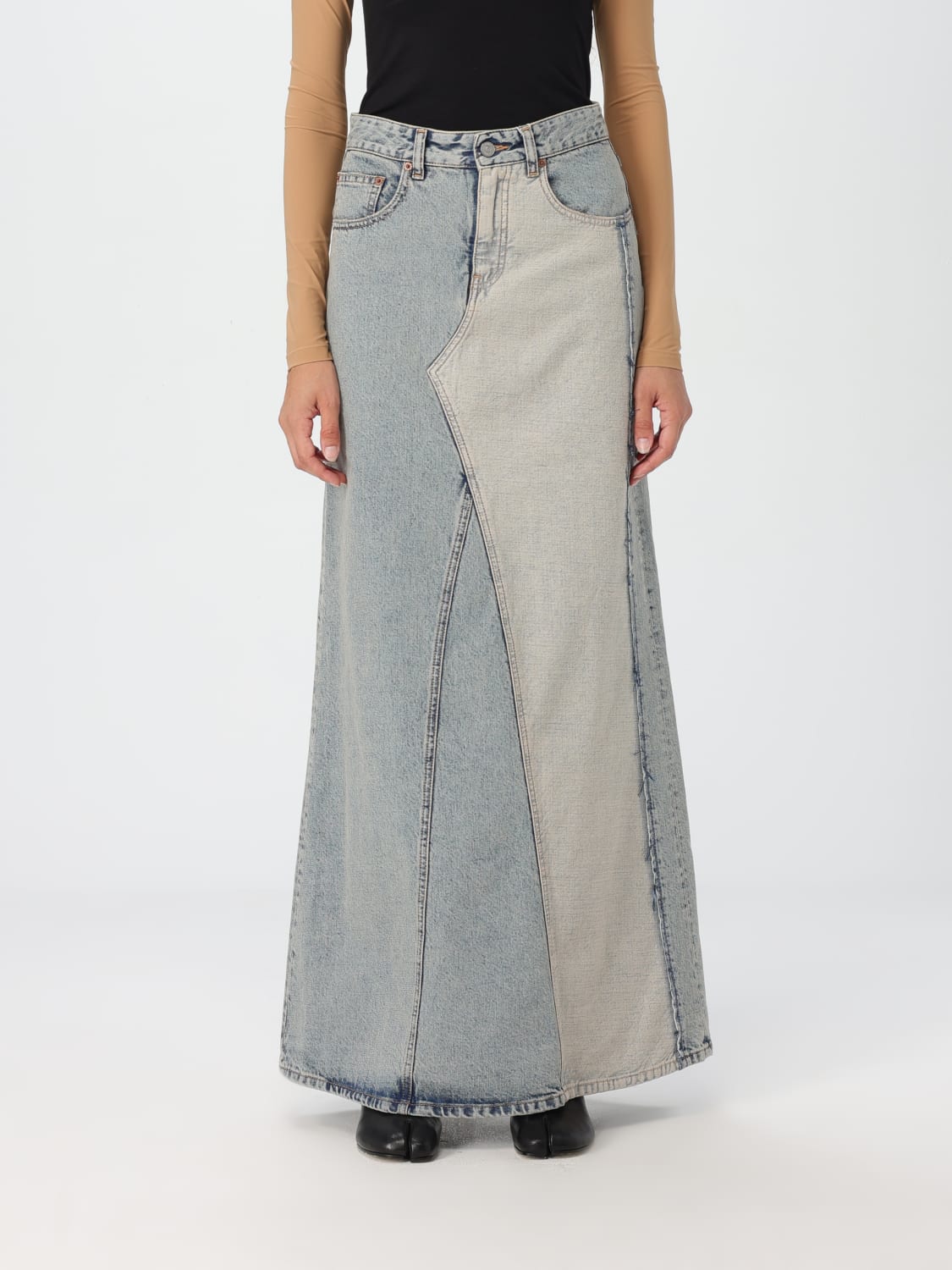 MM6 MAISON MARGIELA SKIRT: Skirt woman Mm6 Maison Margiela, Blue - Img 1