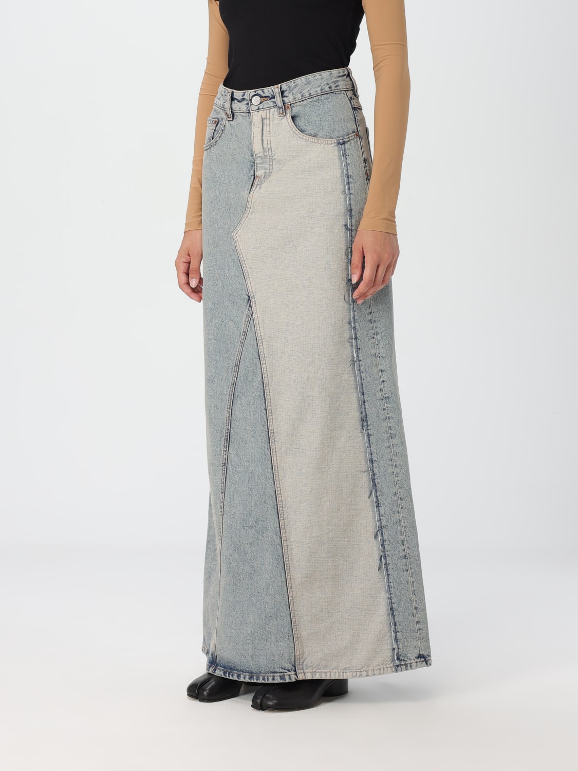 MM6 MAISON MARGIELA SKIRT: Skirt woman Mm6 Maison Margiela, Blue - Img 4