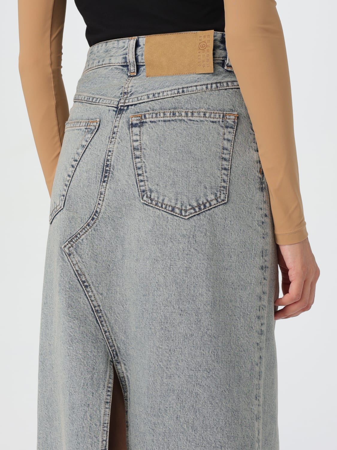 MM6 MAISON MARGIELA SKIRT: Skirt woman Mm6 Maison Margiela, Blue - Img 5