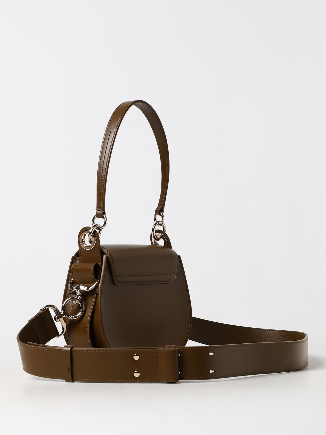 ショルダーバッグ・ポシェット Chloe SS25 'Tess' crossbody bag (CHC22SS153G31 001) Chloé Black Leather And Suede Small Tess Bag