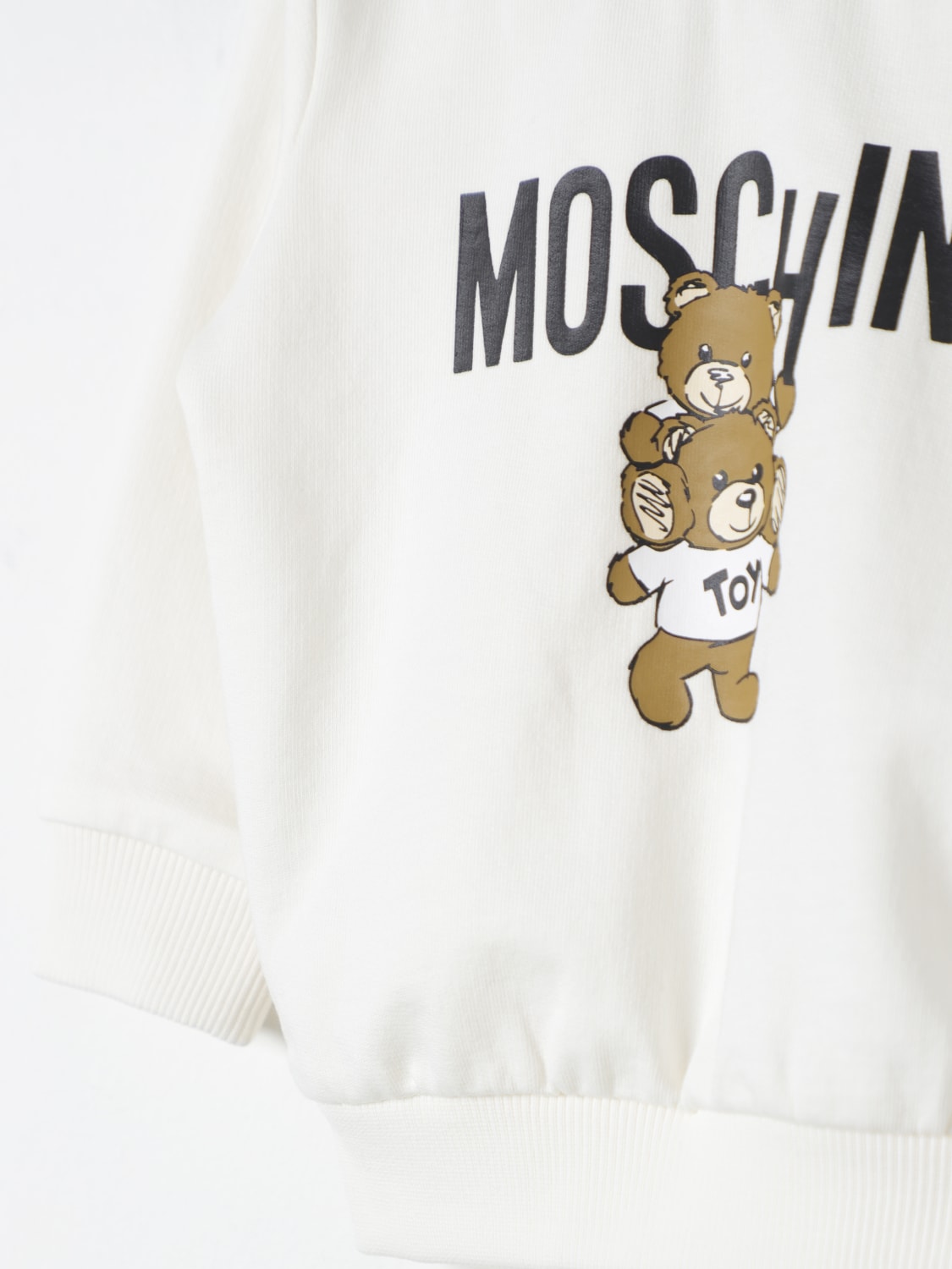 MOSCHINO 스웨터: 스웨터 남아 Moschino, 화이트 - Img 3