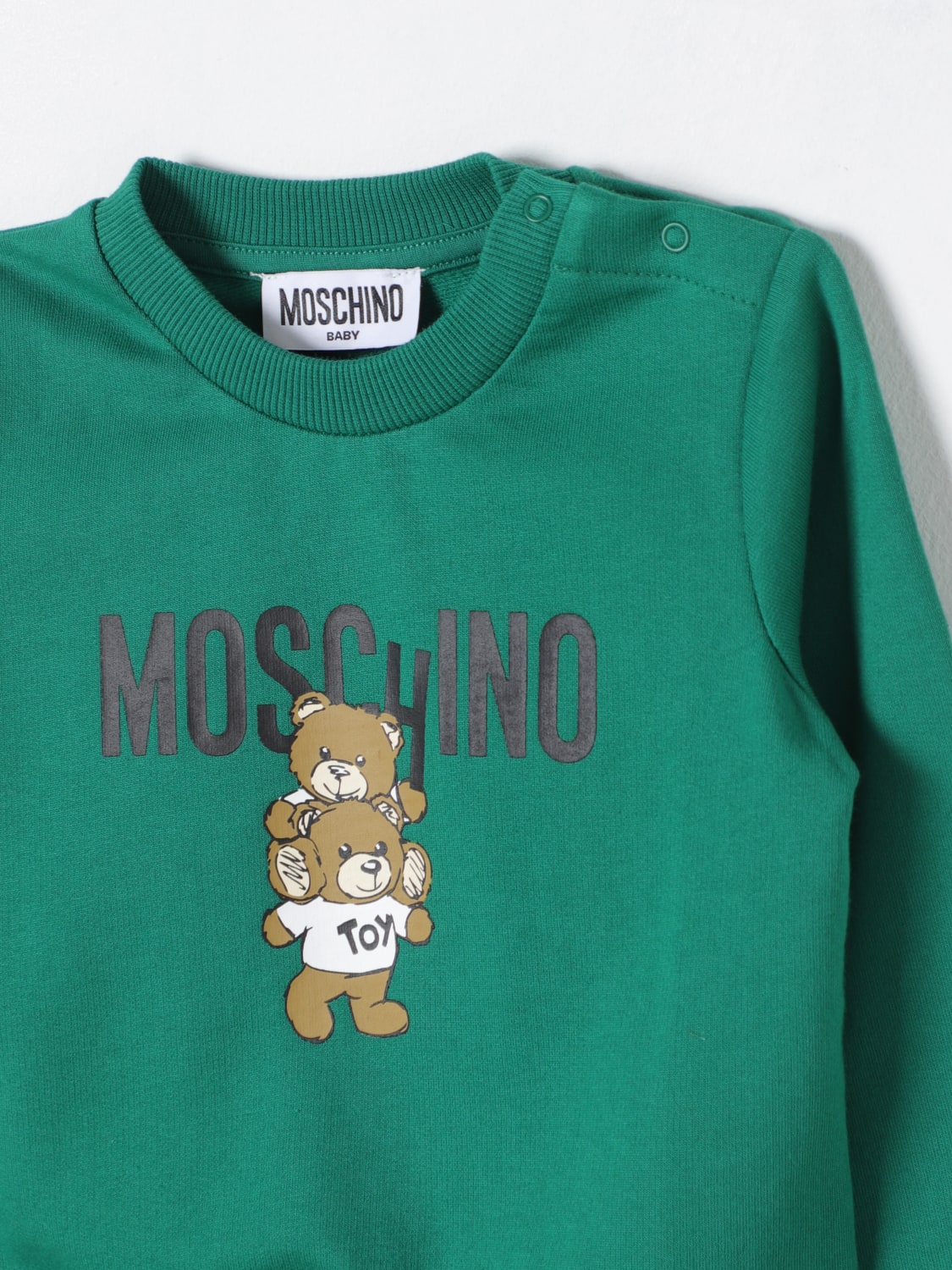 MOSCHINO SWEATER: Sweater kids Moschino, Green - Img 3