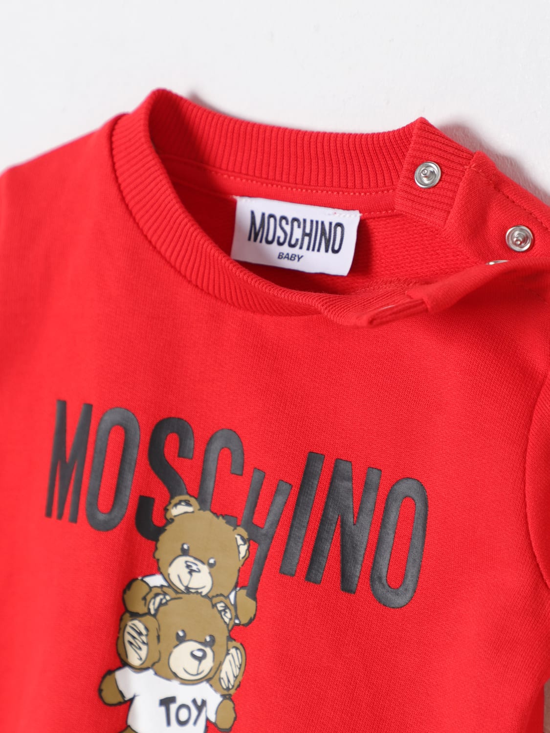 MOSCHINO 스웨터: 스웨터 남아 Moschino, 레드 - Img 3