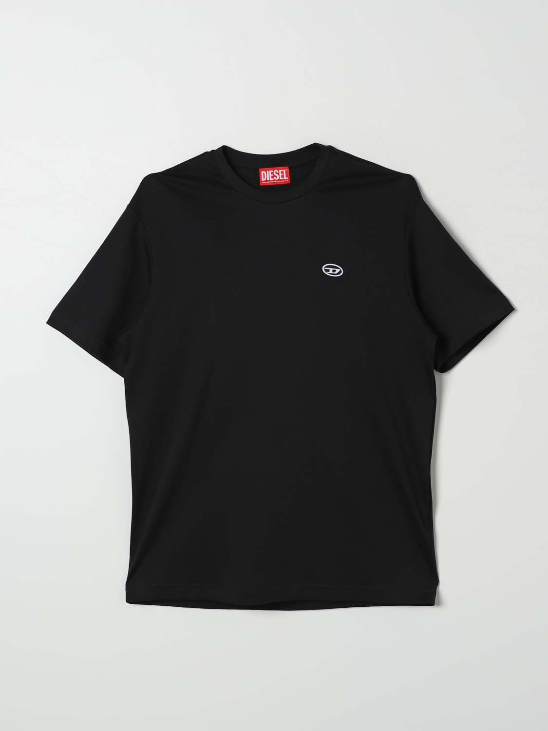 DIESEL T-SHIRT: T-shirt Oval D Diesel, Nero - Img 1