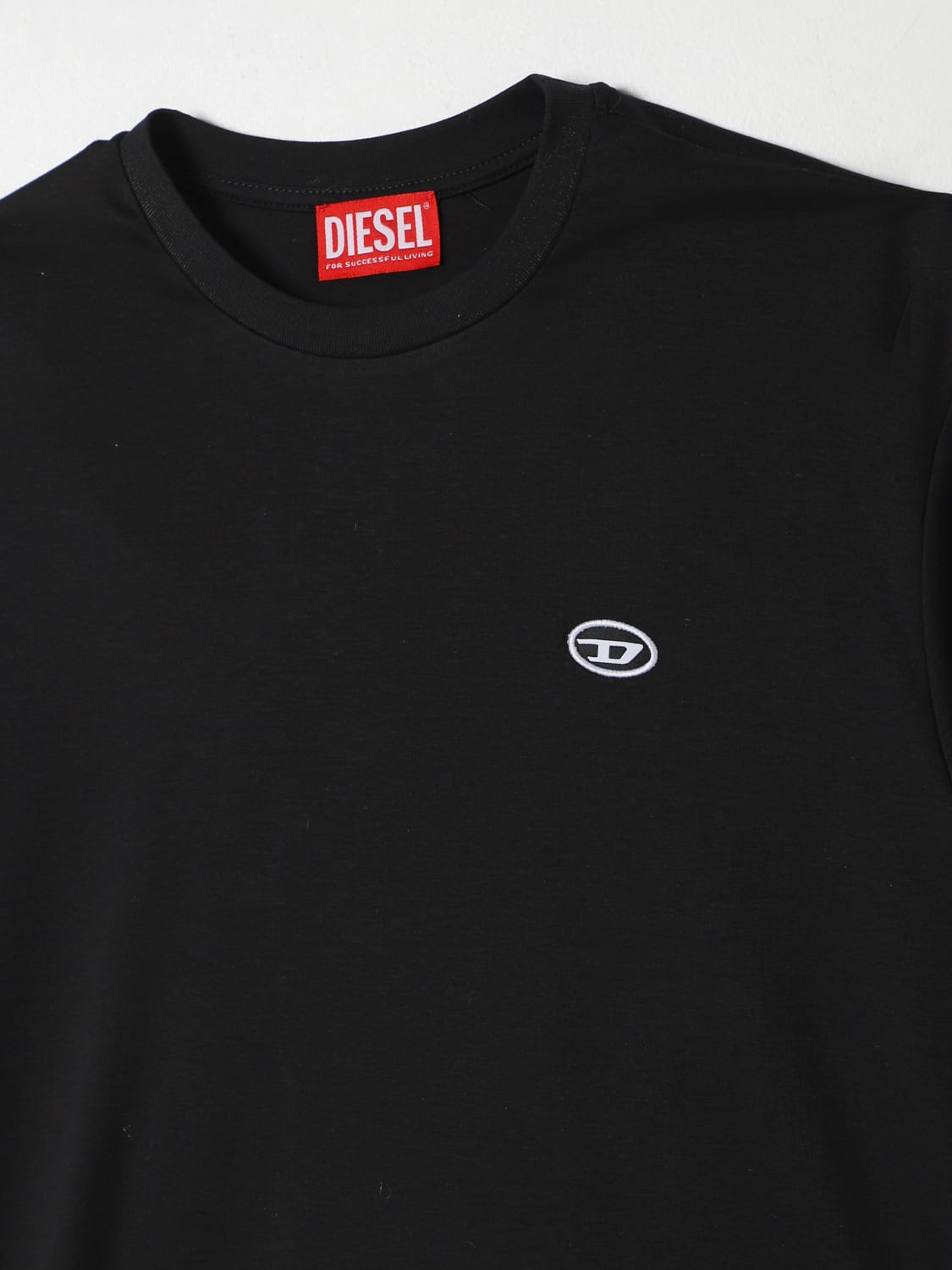 DIESEL T-SHIRT: T-shirt Oval D Diesel, Nero - Img 3