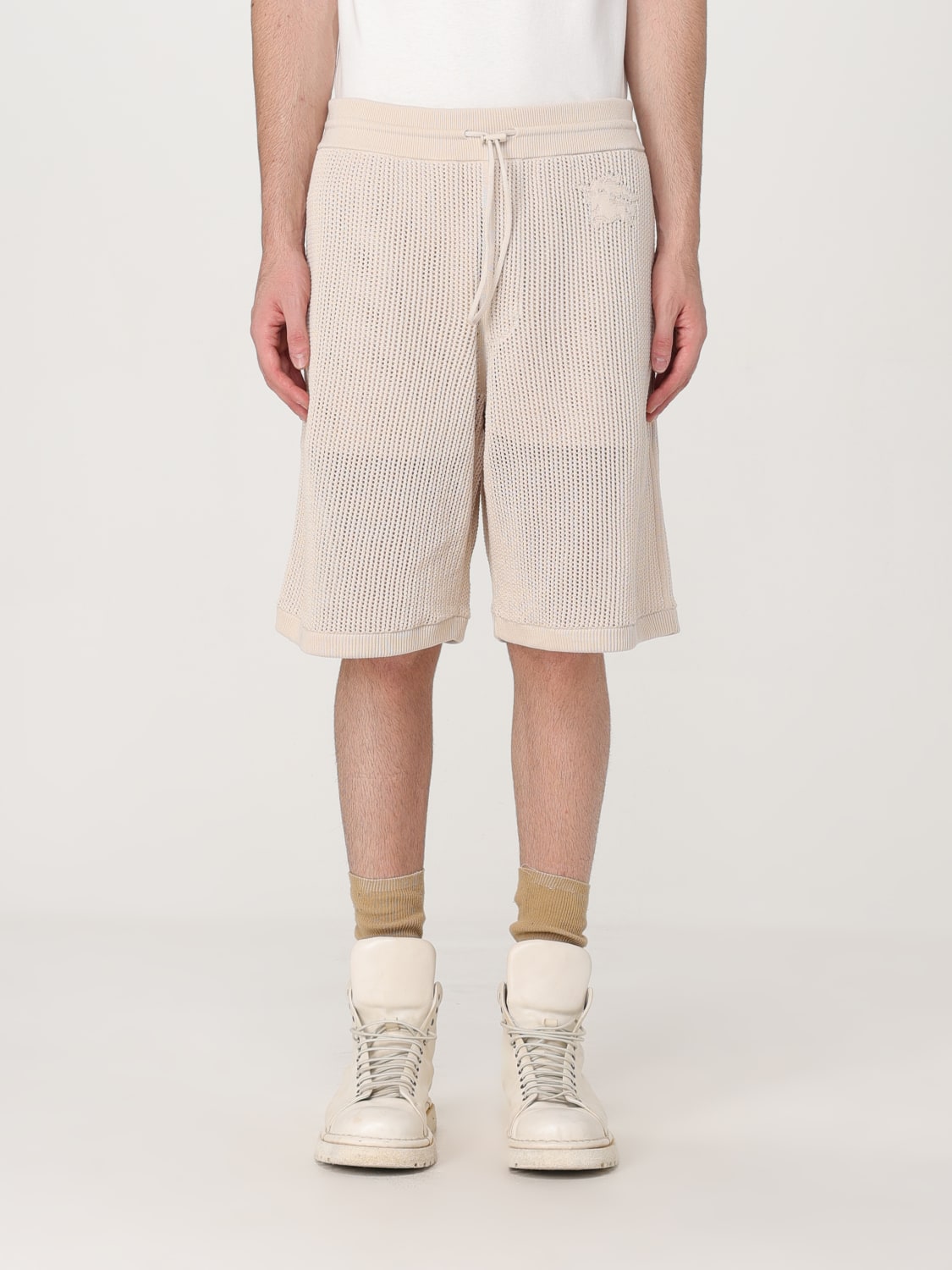 BURBERRY SHORT: Short men Burberry, Beige - Img 1