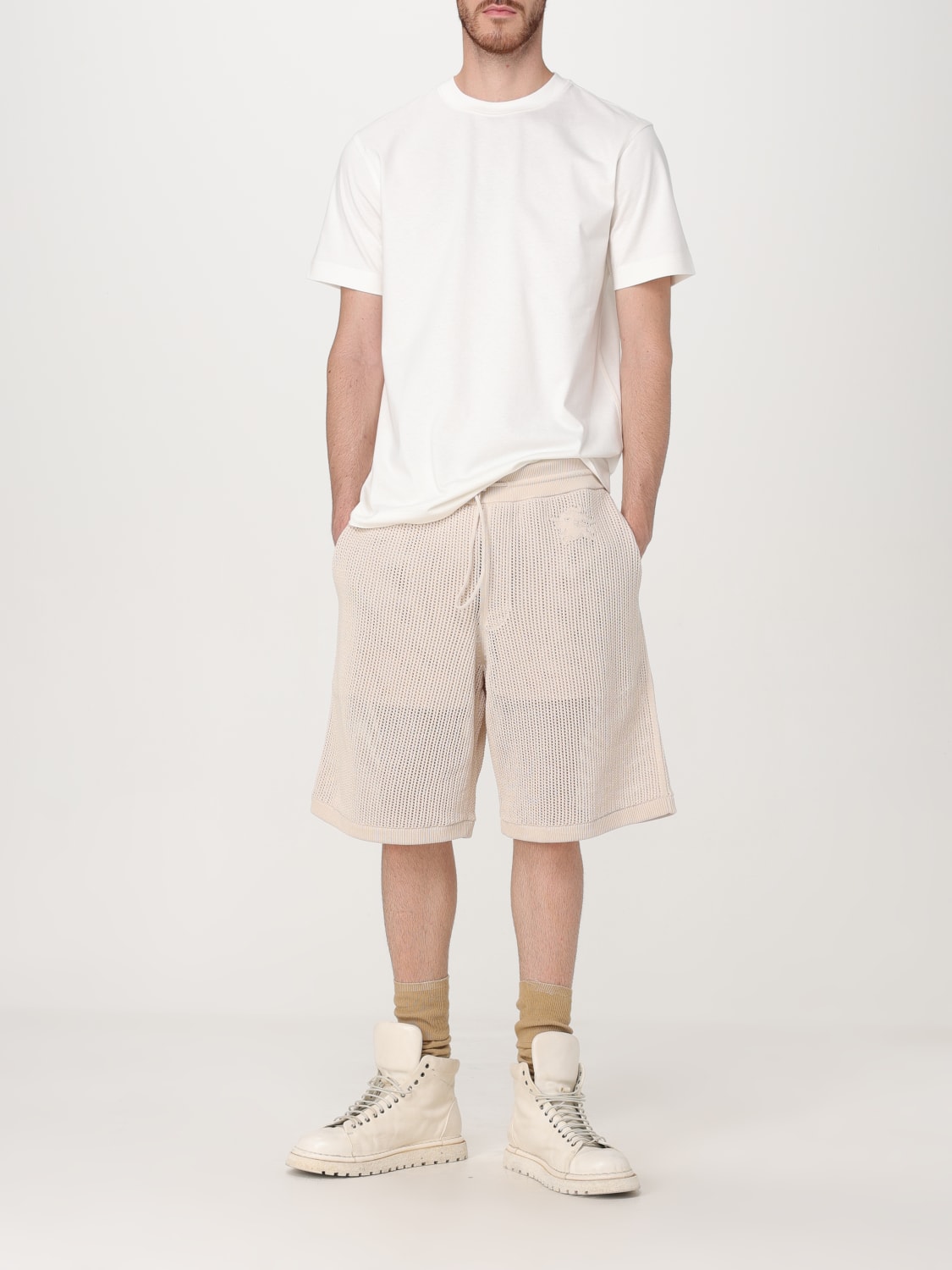 BURBERRY SHORT: Short men Burberry, Beige - Img 2