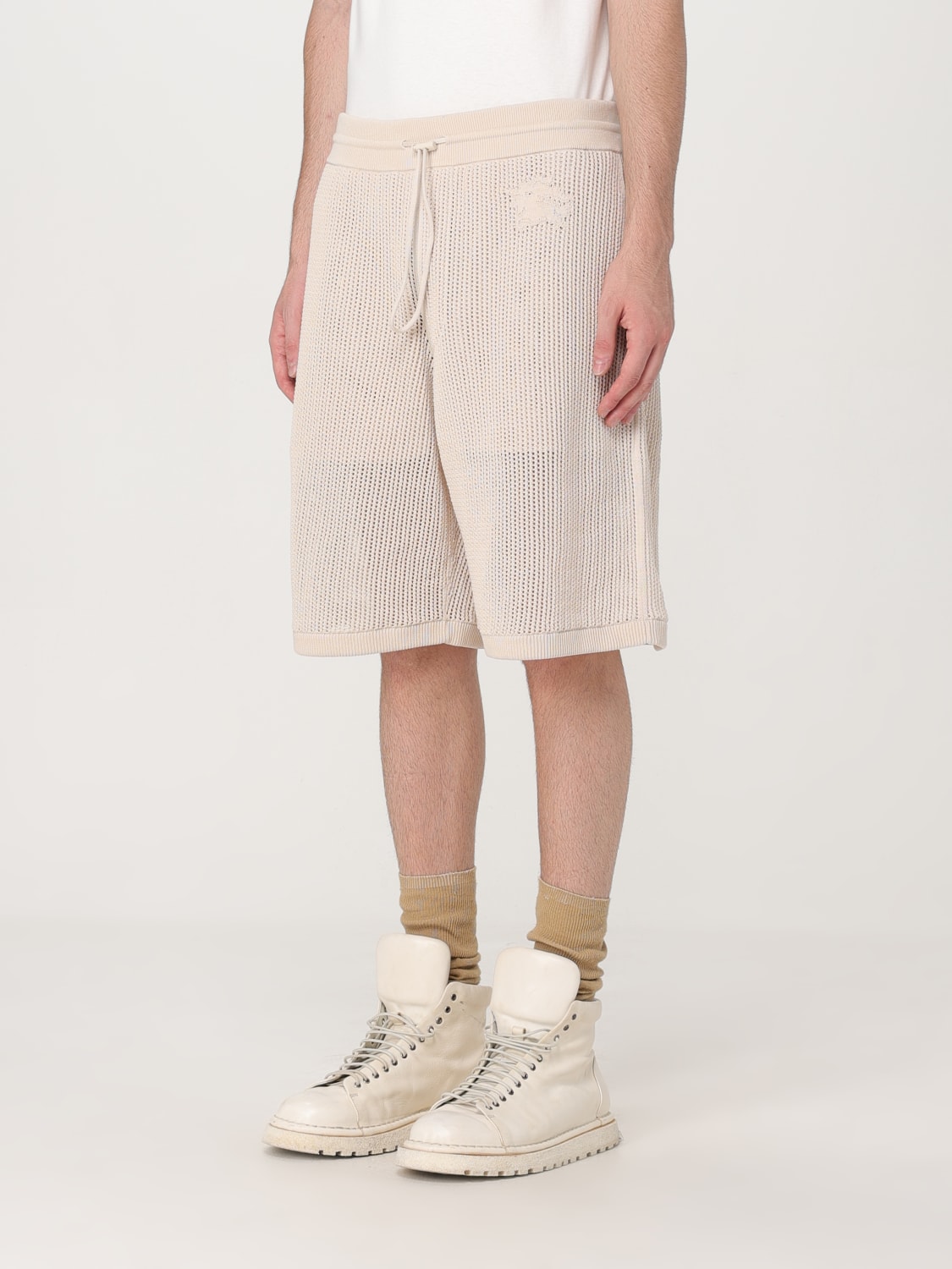 BURBERRY SHORT: Short men Burberry, Beige - Img 4