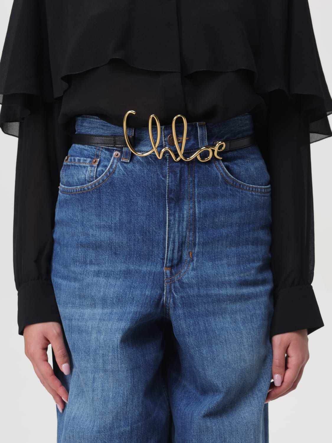 【Chloe】ICONIC BELT◆CHC24AC066SFB Chloé Iconic Small Belt Chloé Nero | Grifo210