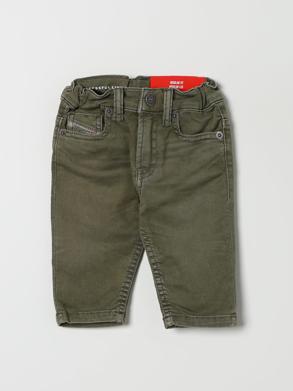 DIESEL JEANS: Pantalon enfant Diesel, Vert - Img 1