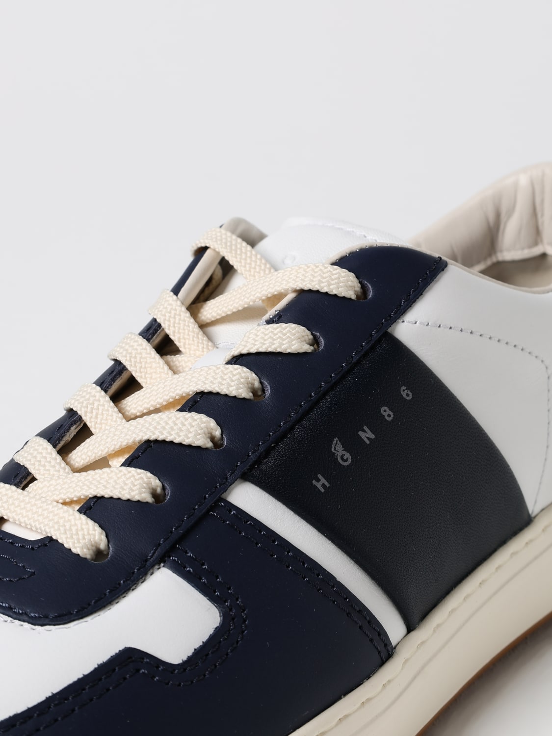 HOGAN SNEAKERS: Sneakers Hogan in pelle , Blue - Img 4