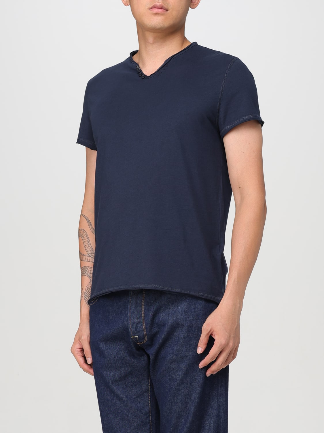 ZADIG & VOLTAIRE T-SHIRT: T-shirt men Zadig & Voltaire, Blue - Img 3