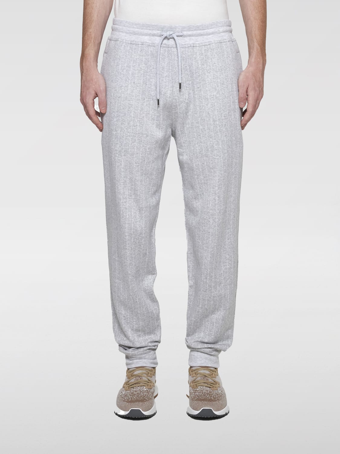 BRUNELLO CUCINELLI PANTS: Pants men Brunello Cucinelli, Grey - Img 1