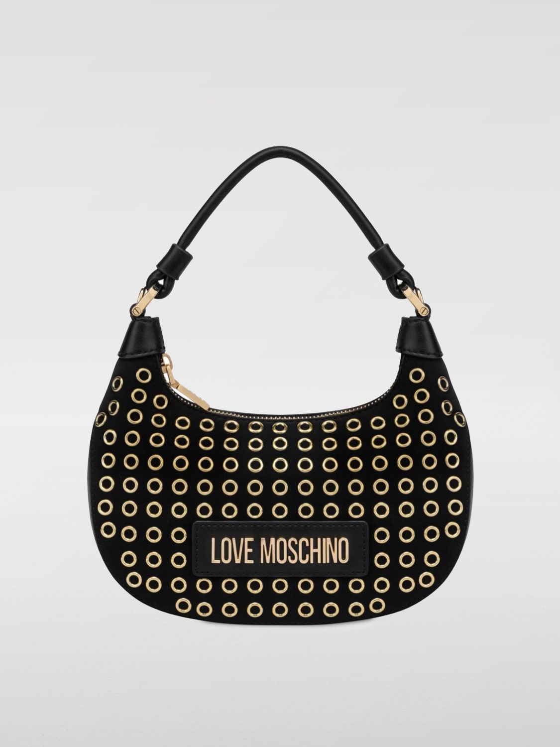 Giglio Borsa Love Moschino in pelle sintetica con occhielli metallici