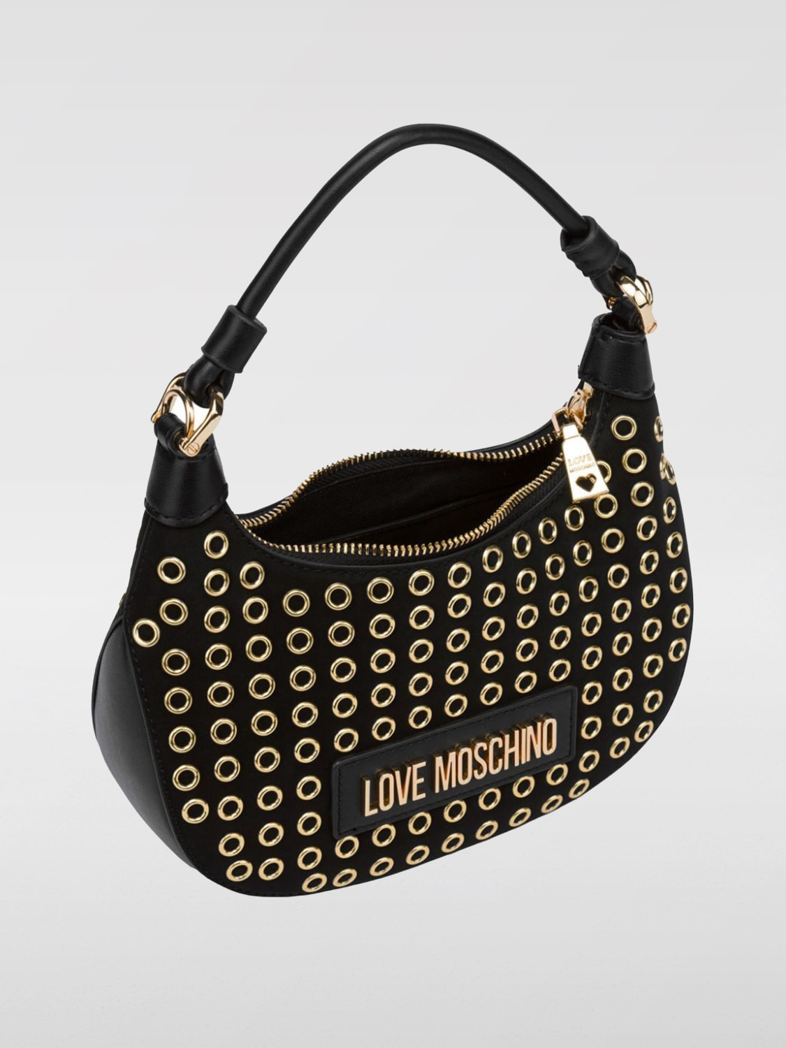 LOVE MOSCHINO MINI BAG: Shoulder bag woman Love Moschino, Black - Img 3