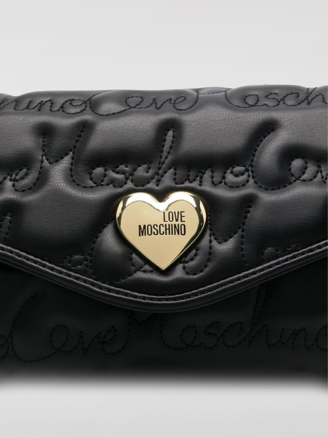 LOVE MOSCHINO SHOULDER BAG: Shoulder bag woman Love Moschino, Black - Img 3