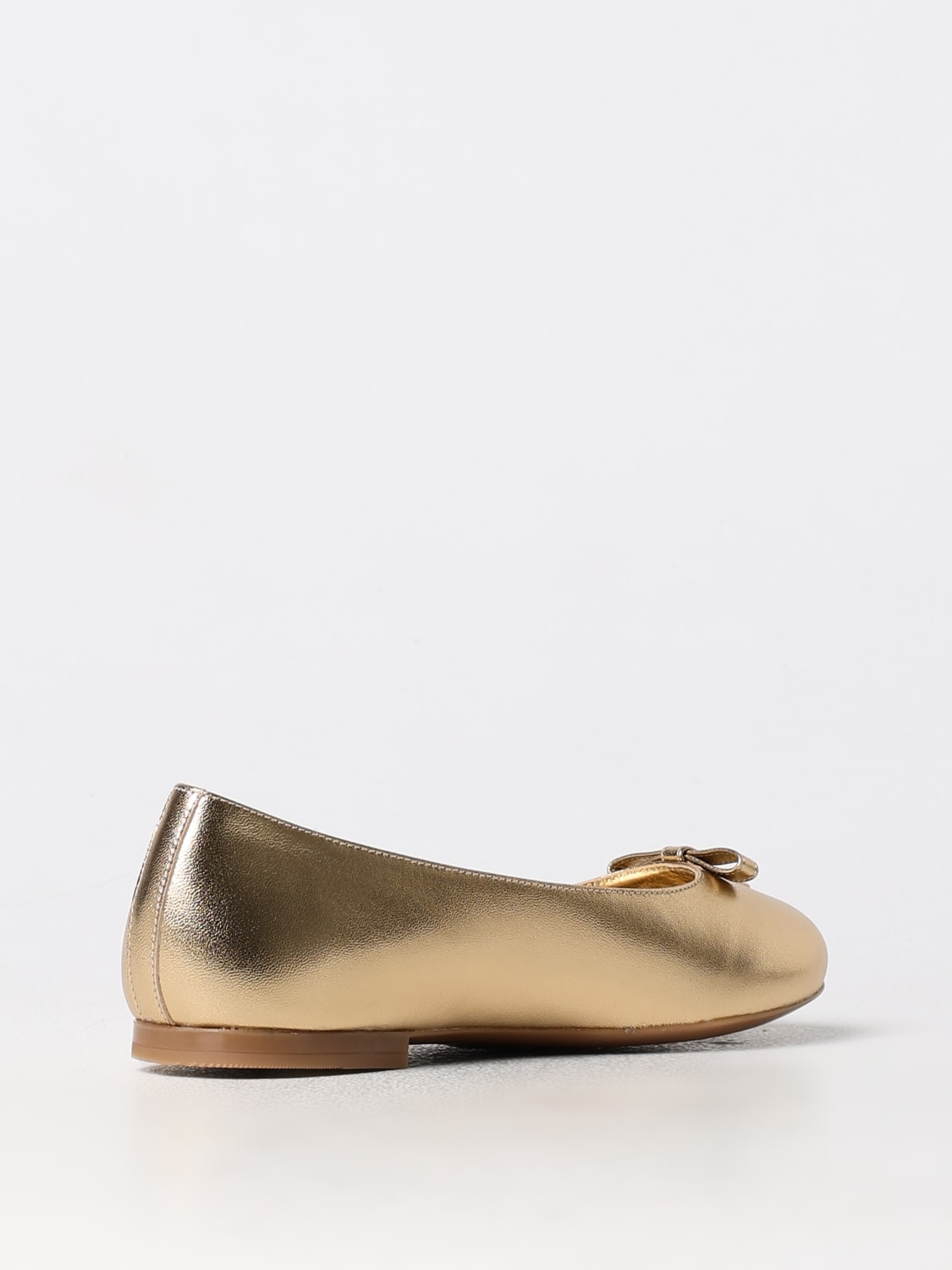 DOLCE & GABBANA SCARPE: Ballerina Dolce & Gabbana in pelle laminata , Oro - Img 3