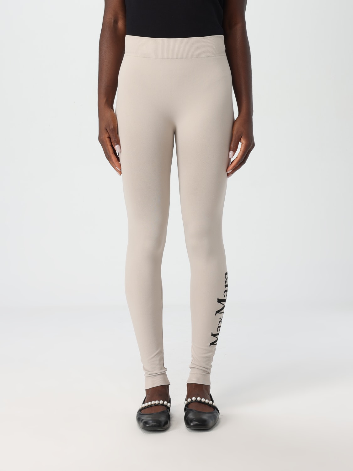 Giglio Leggins Max Mara in viscosa stretch con logo