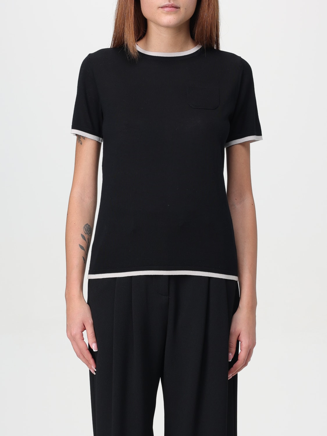 Giglio T-shirt basic Max Mara in lana vergine