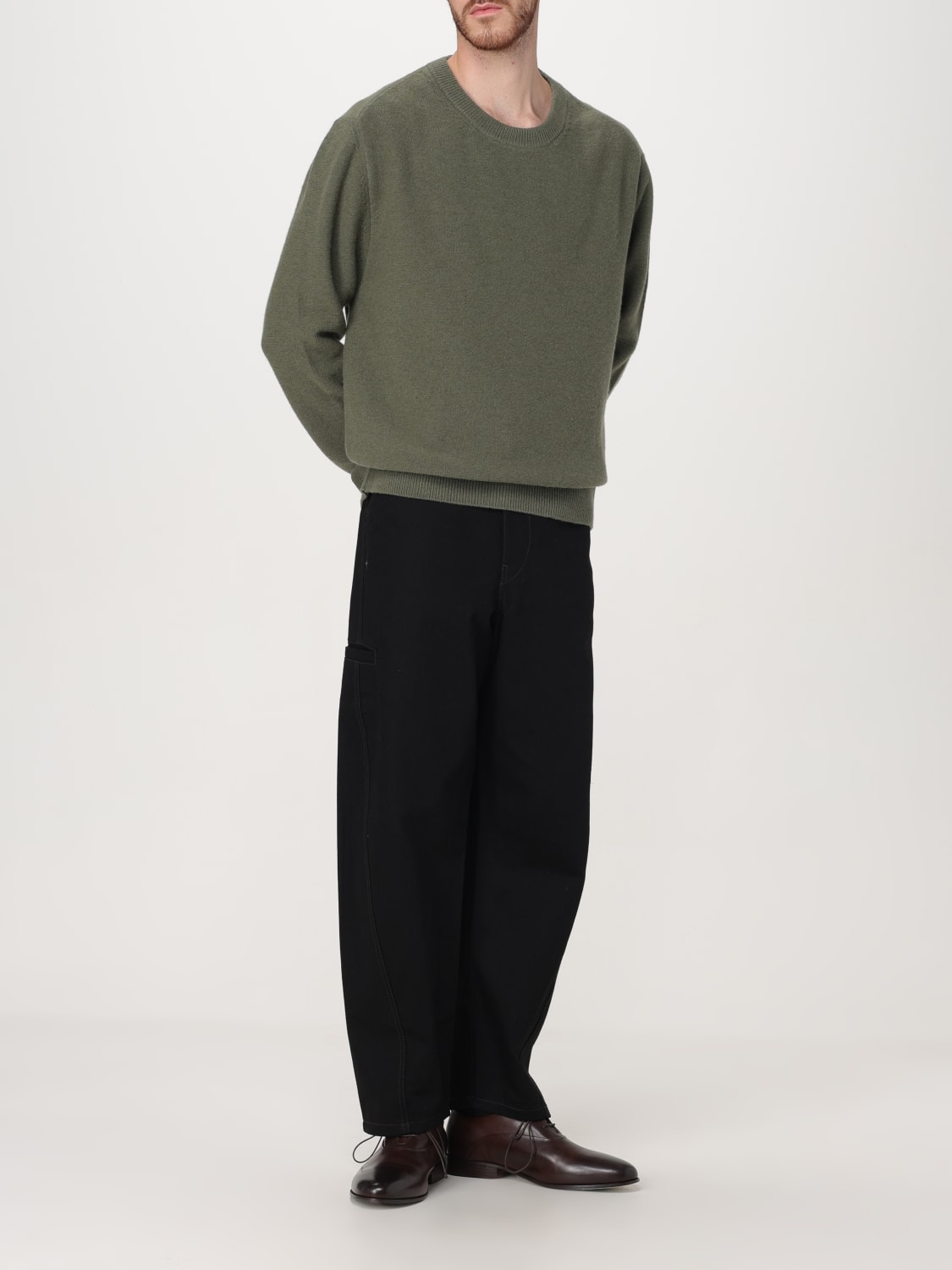 LEMAIRE SWEATER: Sweater men Lemaire, Green - Img 2