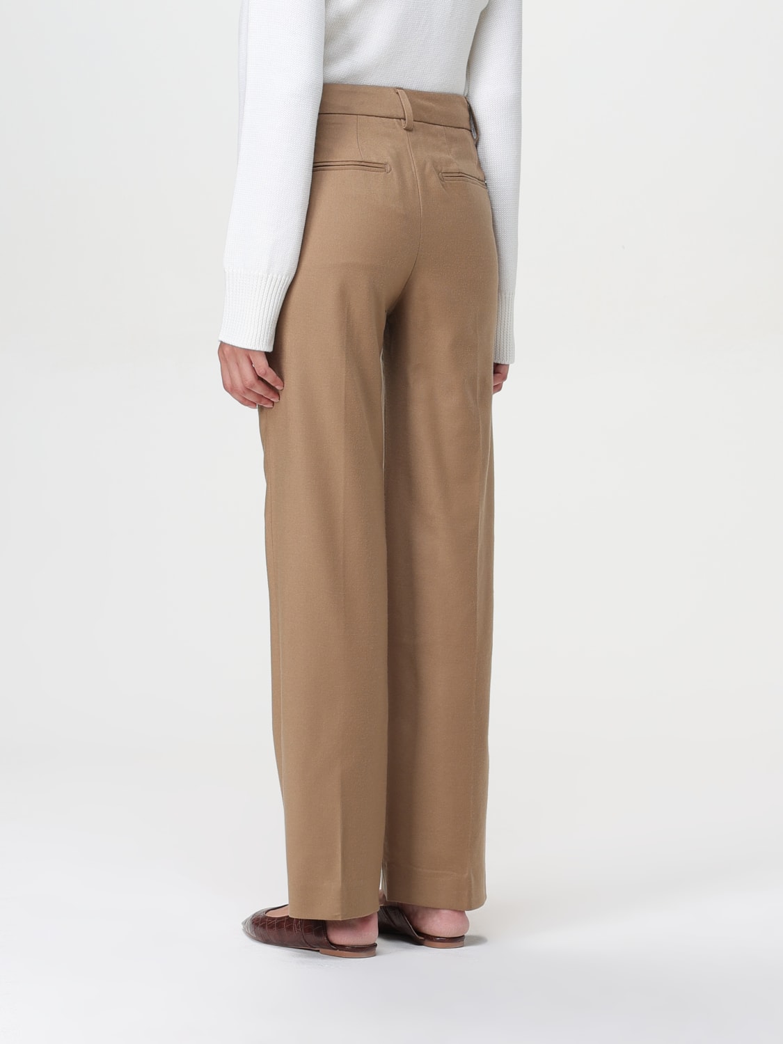 DONDUP PANTALONE: Pantalone in lana vergine Dondup, Cammello - Img 2