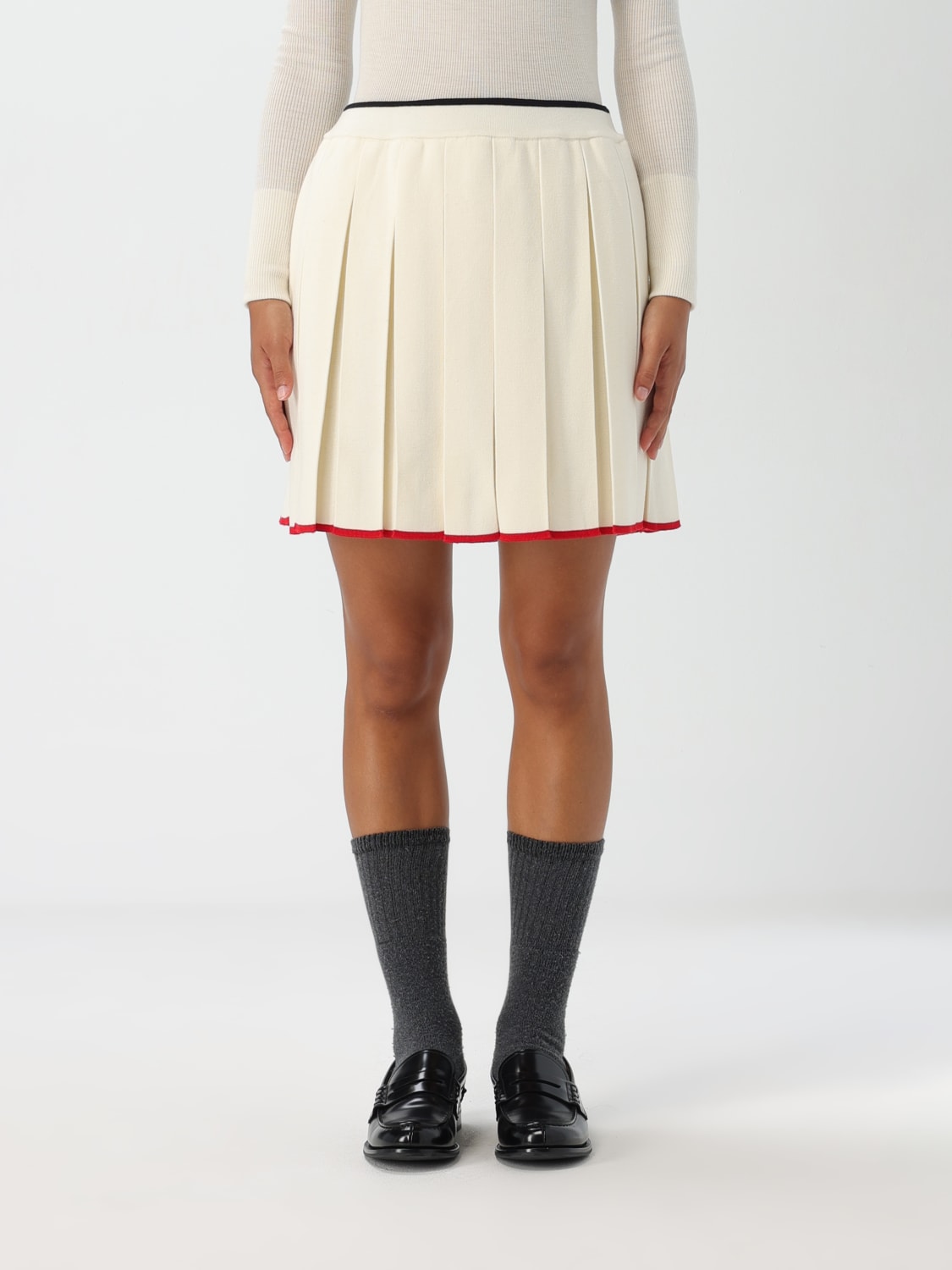 THOM BROWNE FALDA: Falda mujer Thom Browne, Blanco - Img 1