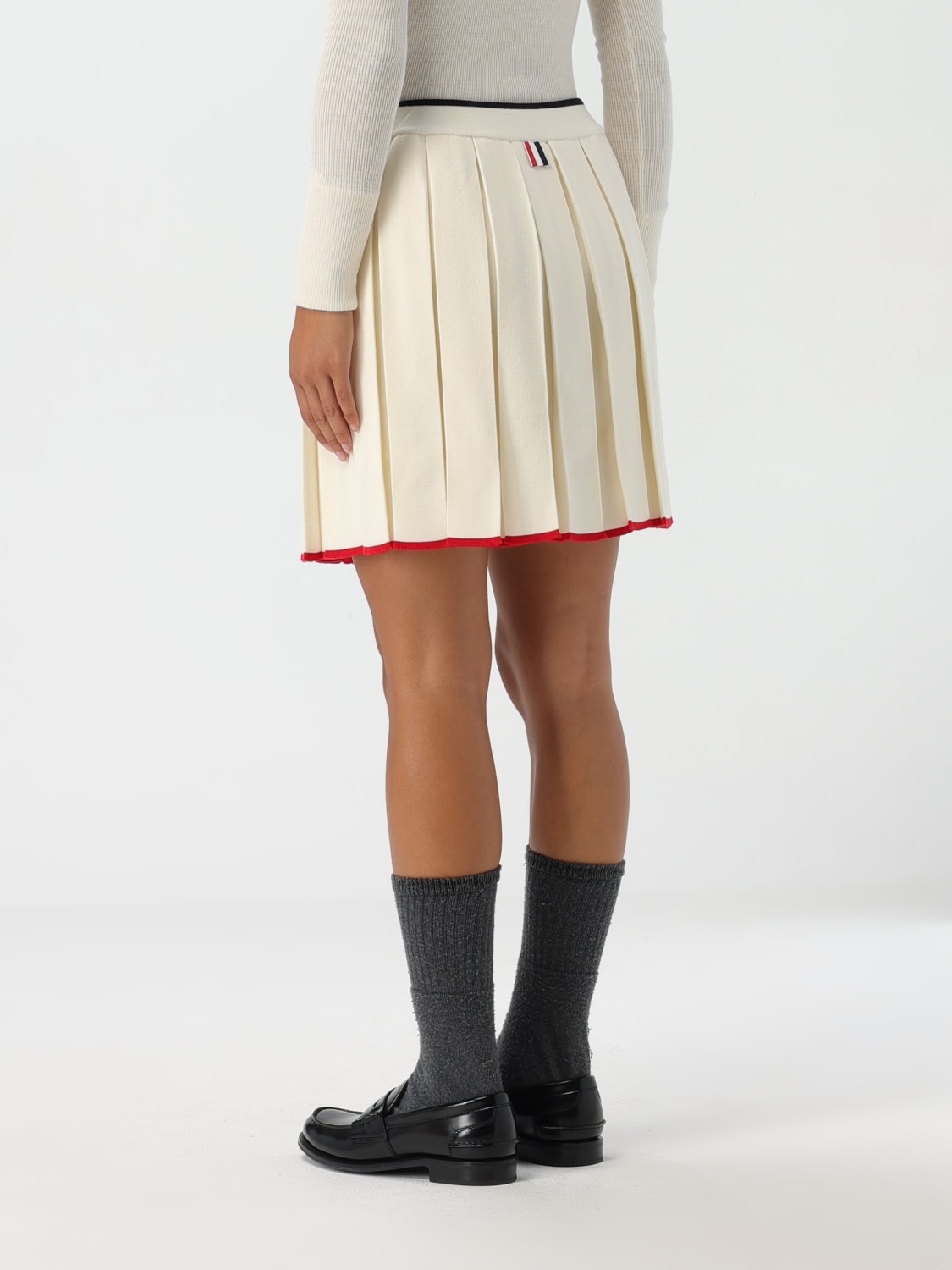 THOM BROWNE FALDA: Falda mujer Thom Browne, Blanco - Img 3