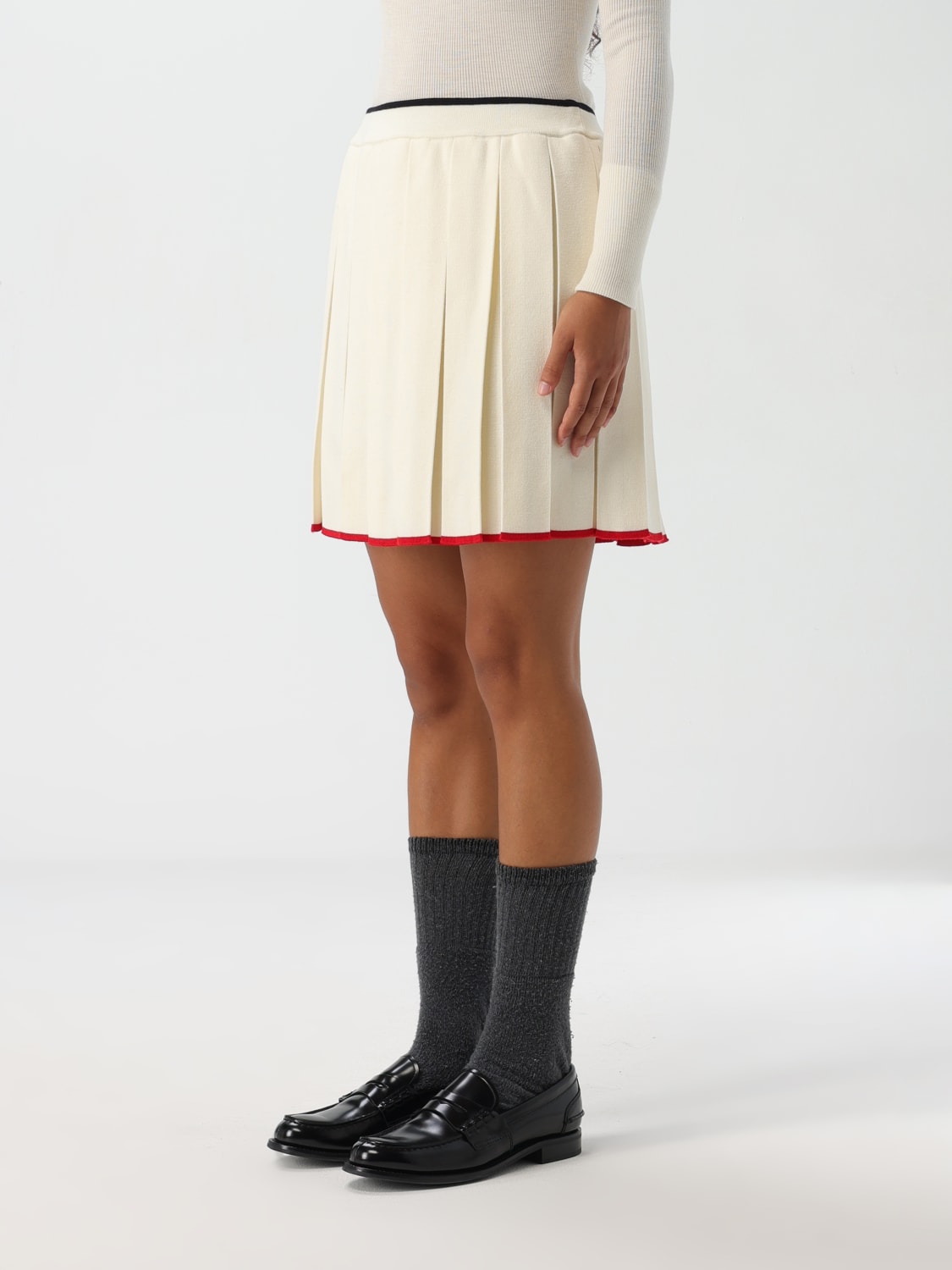 THOM BROWNE FALDA: Falda mujer Thom Browne, Blanco - Img 4