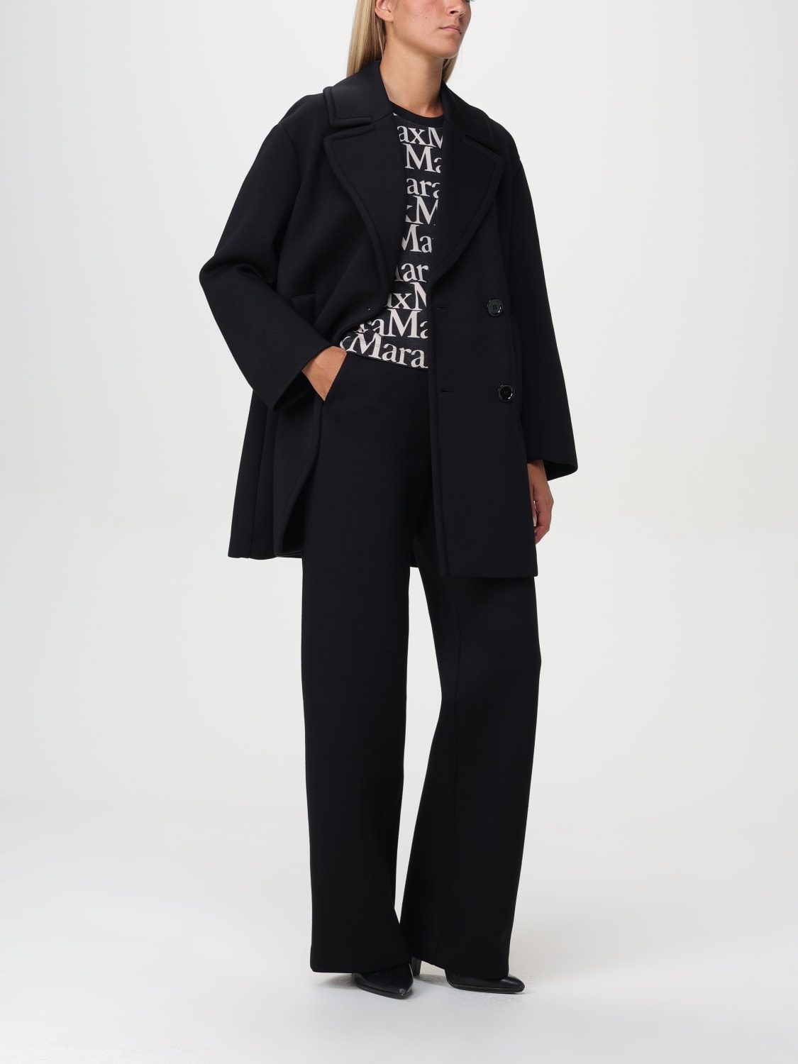 MAX MARA COAT: Trench coat woman Max Mara, Black - Img 2