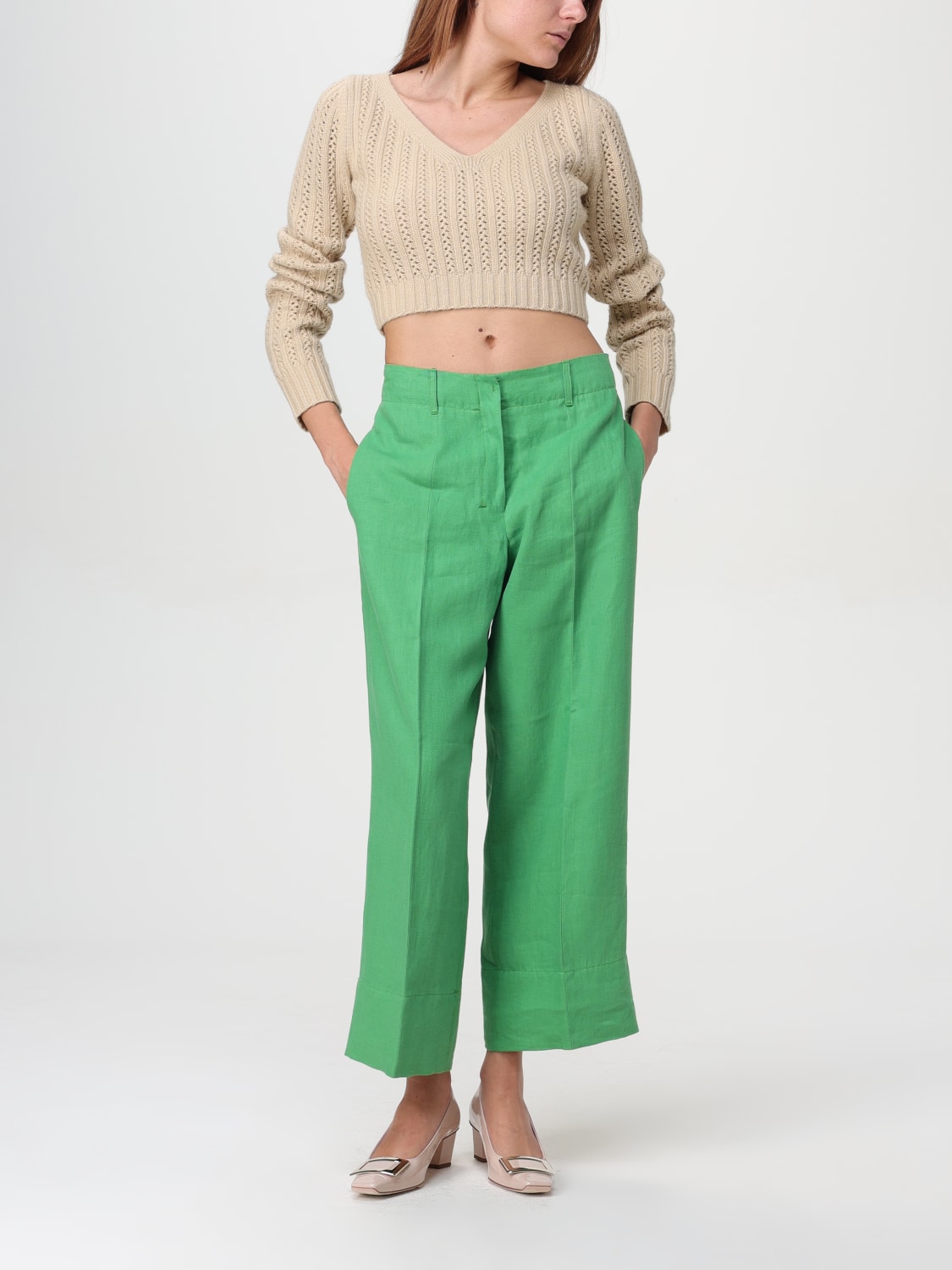 MAX MARA TOP: Top woman Max Mara, Green - Img 2