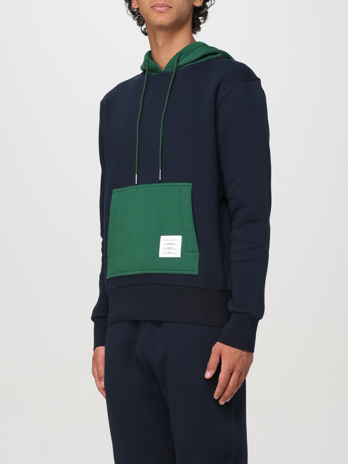 THOM BROWNE SWEATSHIRT: Pull homme Thom Browne, Bleu - Img 4