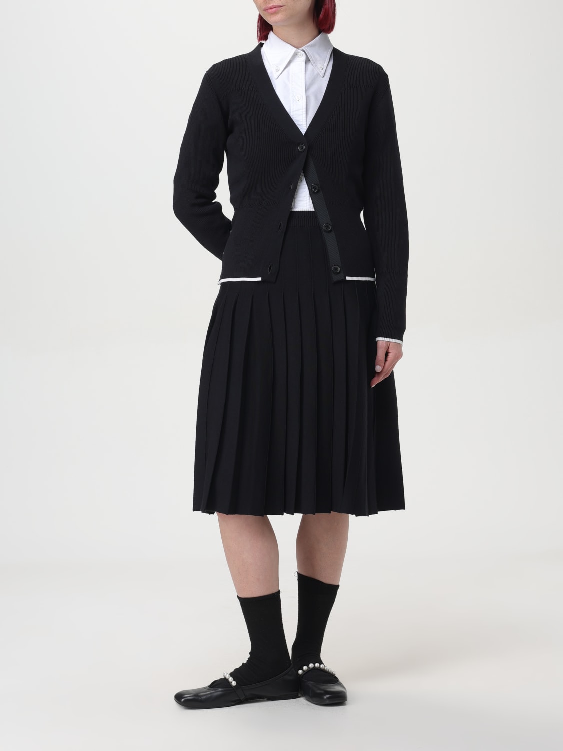 THOM BROWNE CARDIGAN: Cardigan woman Thom Browne, Black - Img 2