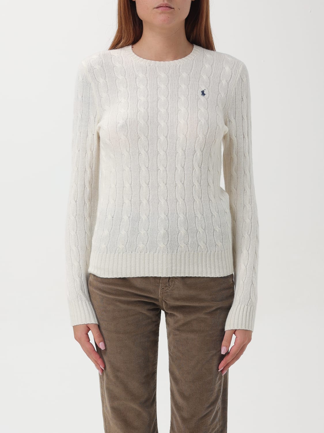 POLO RALPH LAUREN SWEATER: Sweater woman Polo Ralph Lauren, White - Img 1