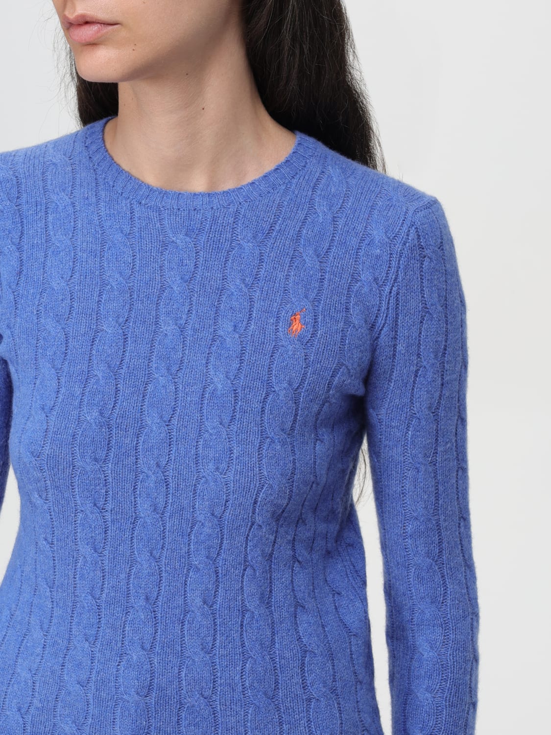 POLO RALPH LAUREN SWEATER: Sweater woman Polo Ralph Lauren, Gnawed Blue - Img 3