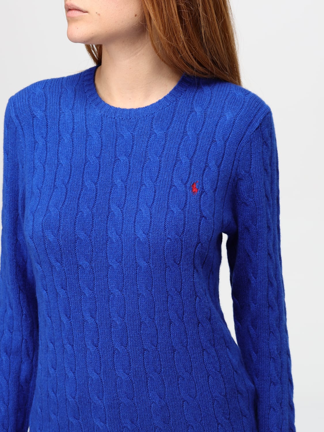 POLO RALPH LAUREN SWEATER: Sweater woman Polo Ralph Lauren, Violet - Img 3