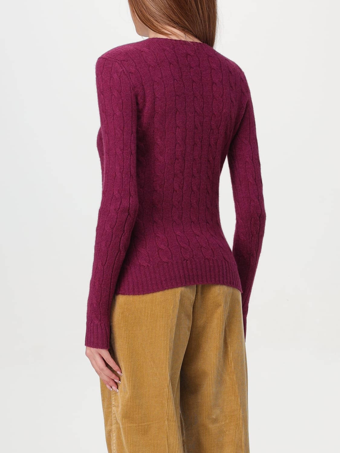 POLO RALPH LAUREN SWEATER: Sweater woman Polo Ralph Lauren, Burgundy - Img 2