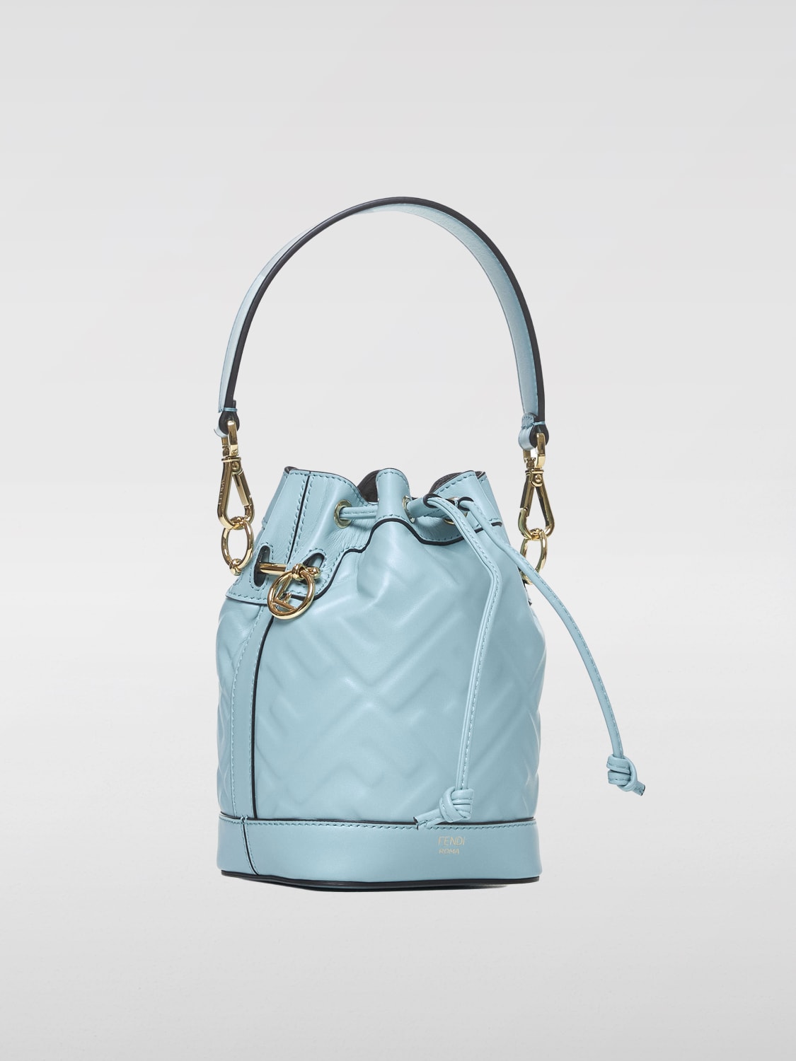 バッグ・カバンその他 FENDI Woman Mini bag Gnawed Blue 8BS098 AUPX F1SKL By The Way Soft Mini Fabric Blue | Fendi
