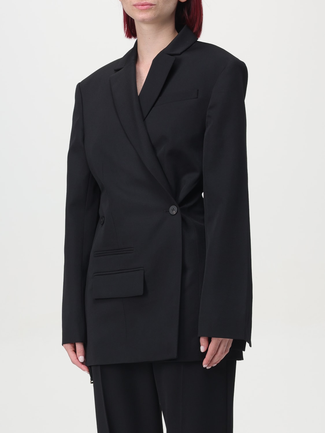 アウターその他 JACQUEMUS Woman Blazer Black 23E231JA0221333 990 Jacquemus Outlet: women's blazer - Black | Jacquemus blazer