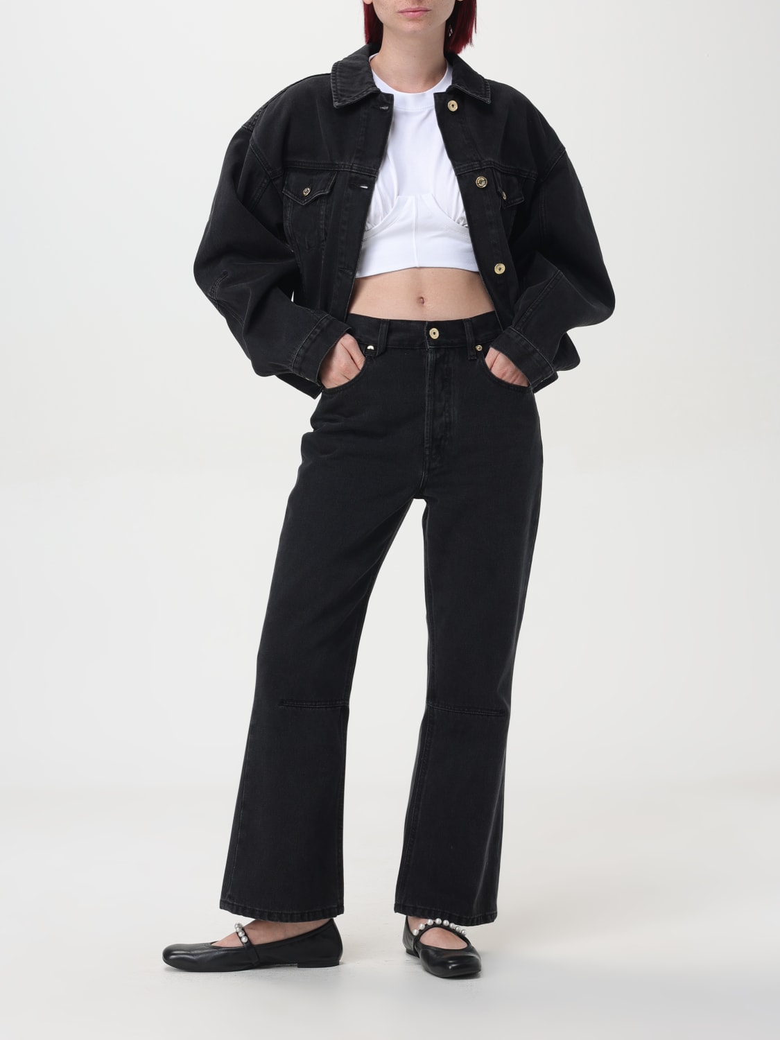 JACQUEMUS JEANS: Jeans femme Jacquemus, Noir - Img 2