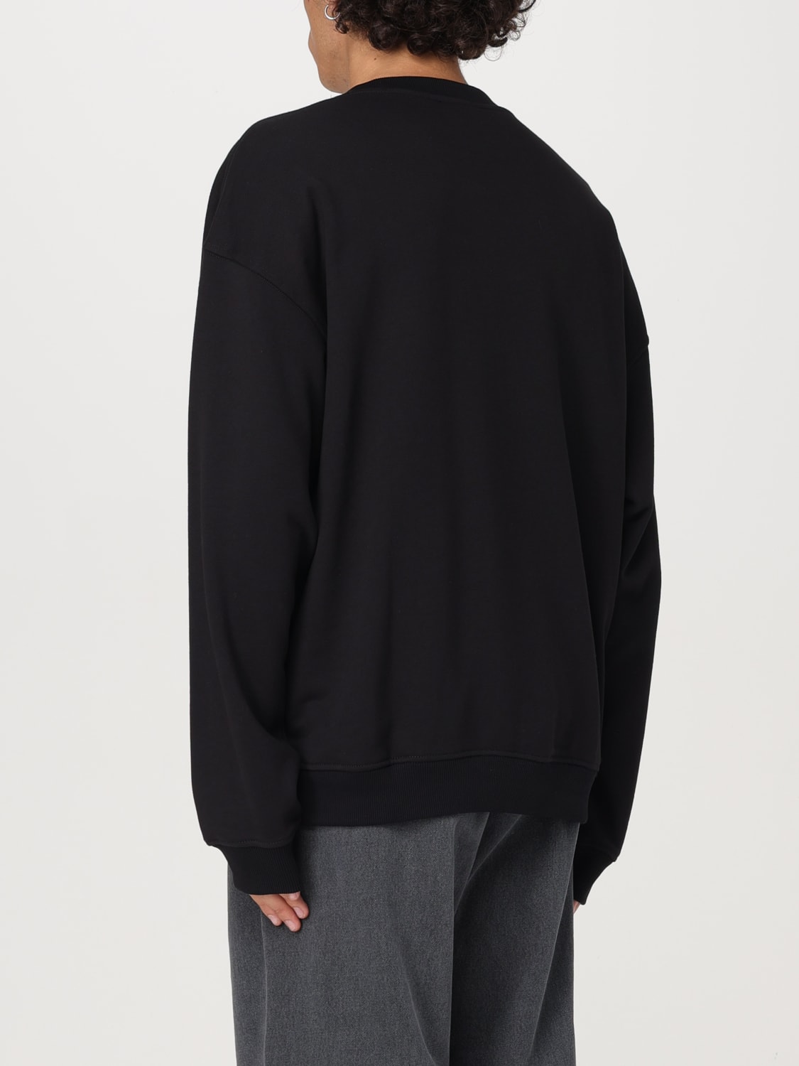 【DIESEL】メンズ 「S-Ruben」クルーネック スウェットシャツ Men's Sweatshirt with distressed front | Grey | Diesel