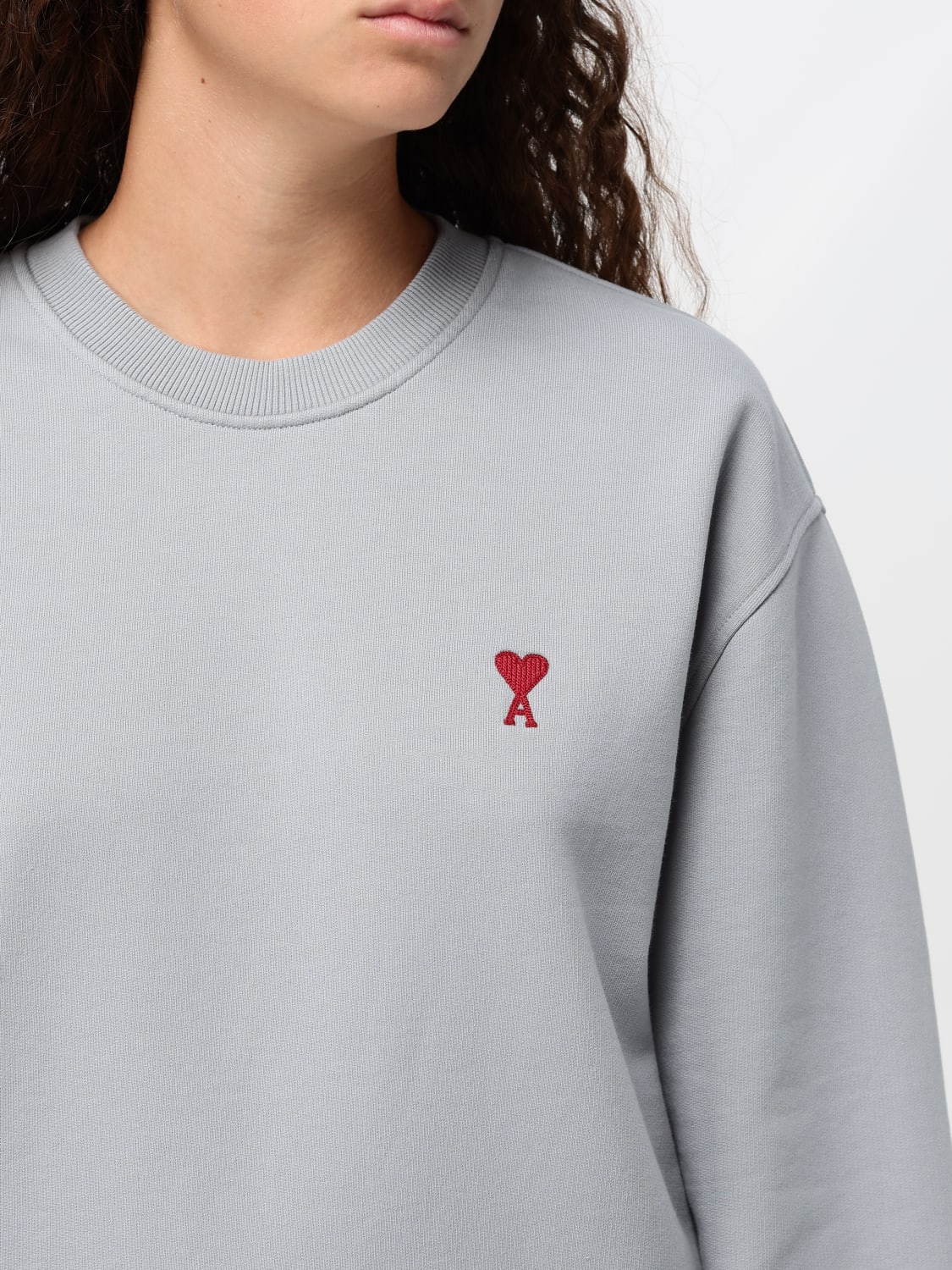 AMI PARIS: Sweater woman - Blue | Ami Paris sweatshirt USW035730