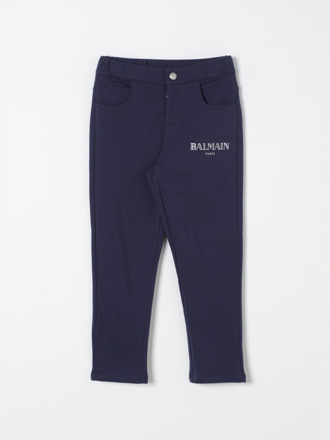 BALMAIN PANTALON: Pantalon enfant Balmain, Bleu - Img 1