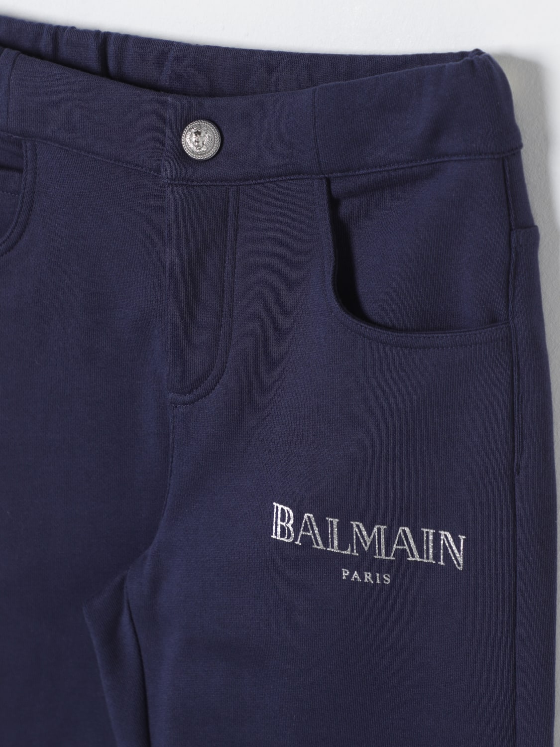 BALMAIN PANTALON: Pantalon enfant Balmain, Bleu - Img 3