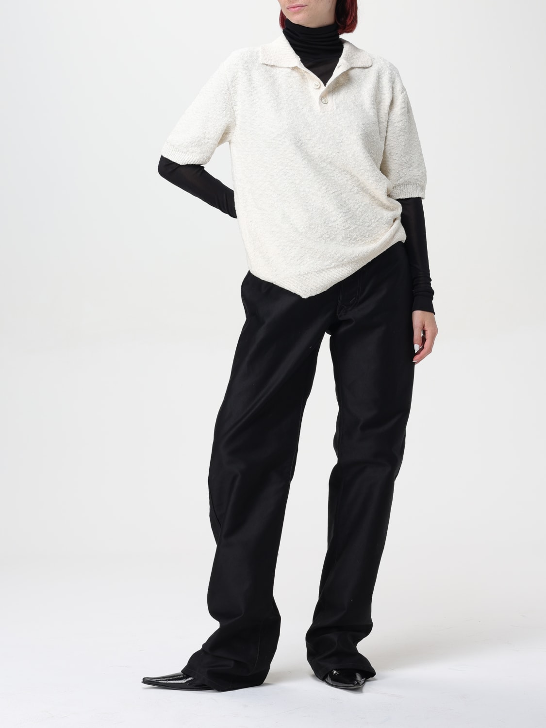 MAISON MARGIELA POLO SHIRT: Top woman Maison Margiela, White - Img 2