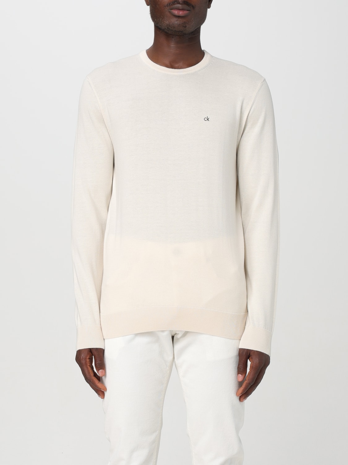 CALVIN KLEIN SWEATER: Sweater men Calvin Klein, White - Img 1