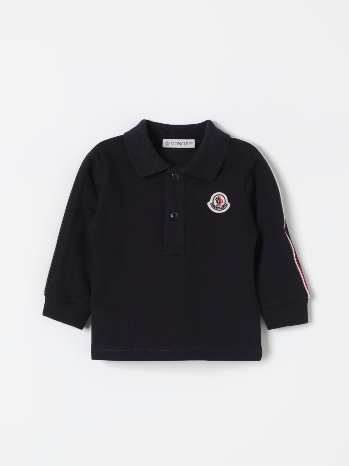 MONCLER T-SHIRT: T-shirt enfant Moncler, Bleu - Img 1