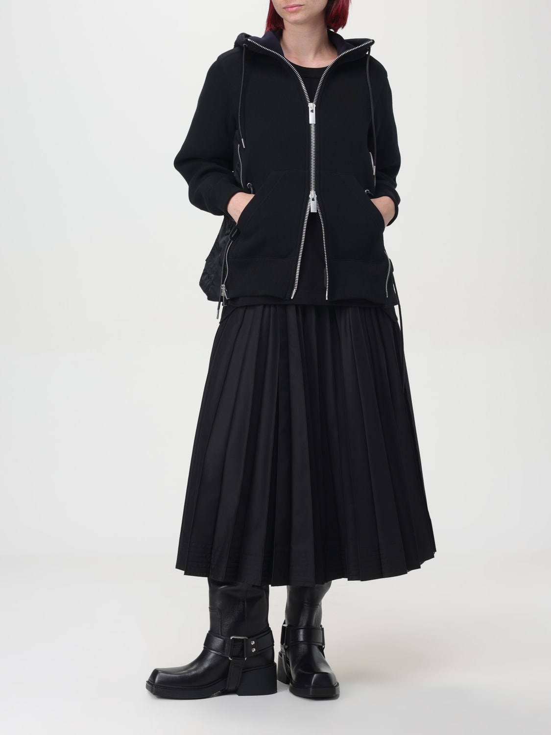 SACAI：セーター レディース - ブラック | GIGLIO.COMオンライン