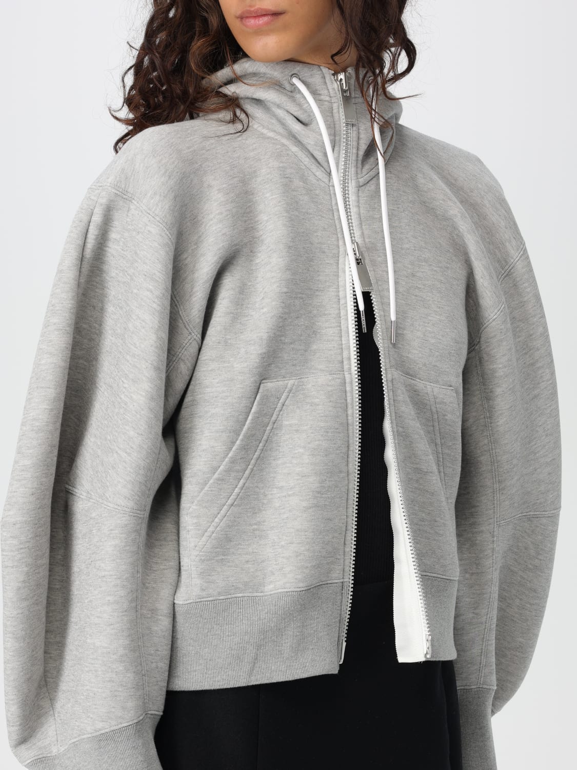 SACAI SWEATSHIRT: Pullover damen Sacai, Grau - Img 5