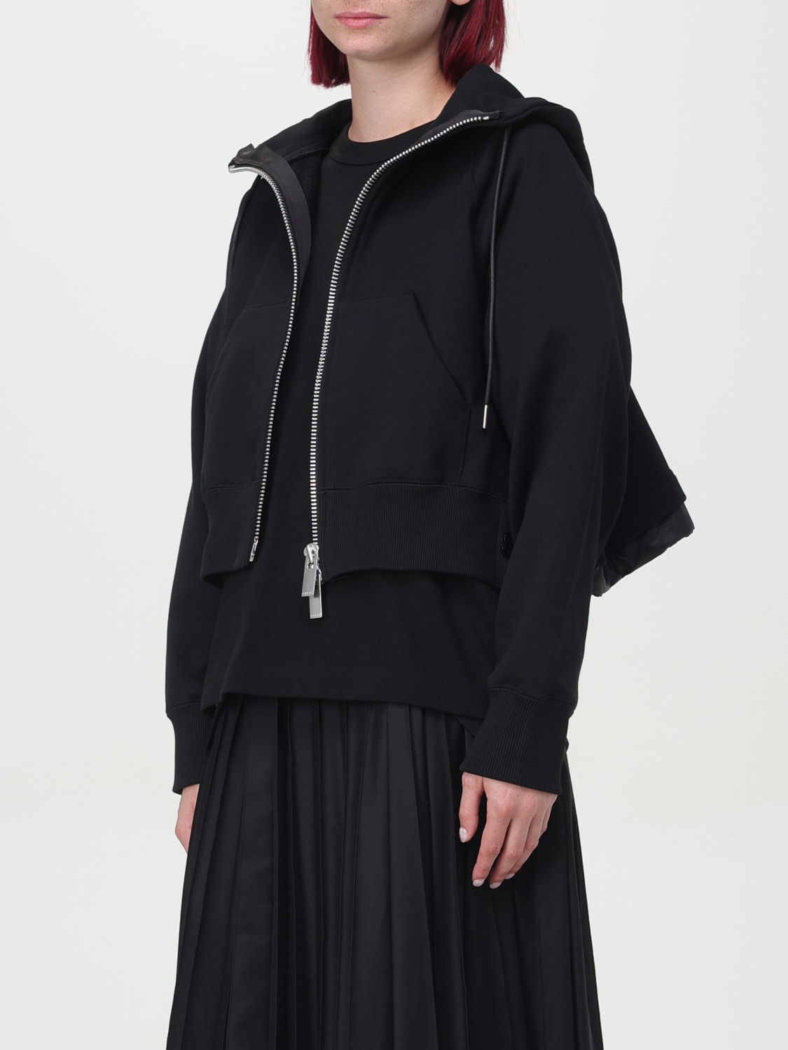 SACAI: Sweater woman - Black | Sacai sweatshirt SCW235 online at