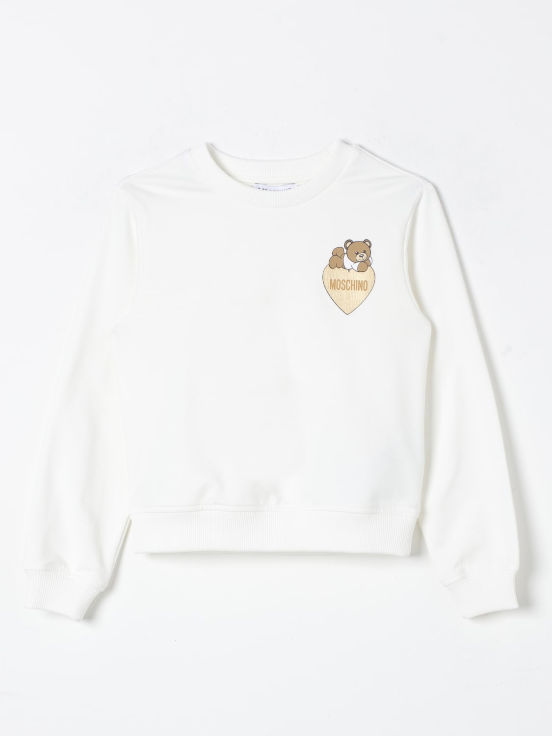 MOSCHINO SWEATER: Sweater kids Moschino, White - Img 1